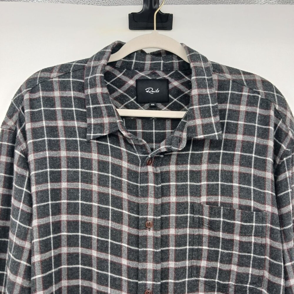 Rails Lennox Plaid Brushed Flannel Button Down Sh… - image 5